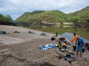 Camping in hippo pool