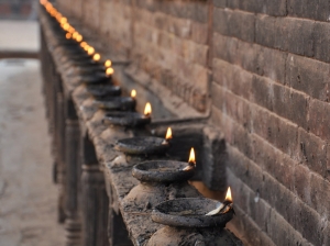 Candles in Bhaktapur 