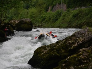Down the rapids
