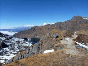 Gosaikund with Manaslu 