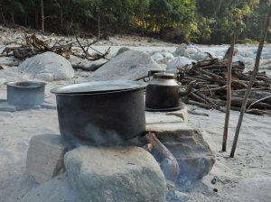 Karnali rafting kitchen