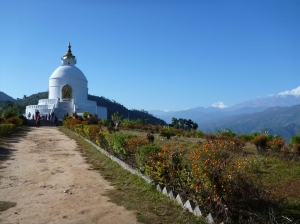 Peace pagoda and Daulaghiri