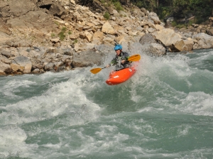 Kayaking monkey waves 